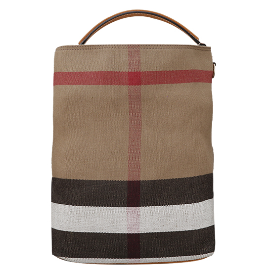 BURBERRY(USED)애쉬비 캔버스 체크 호보백