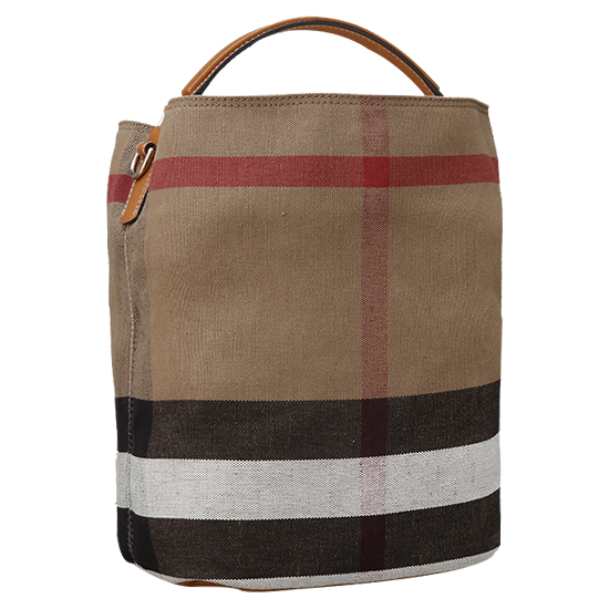 BURBERRY(USED)애쉬비 캔버스 체크 호보백