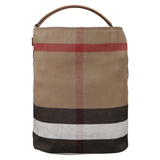 BURBERRY(USED)애쉬비 캔버스 체크 호보백