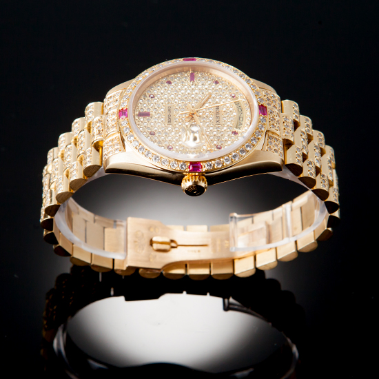 ROLEX(USED) 로렉스 18238 데이데이트 풀다이아 워치