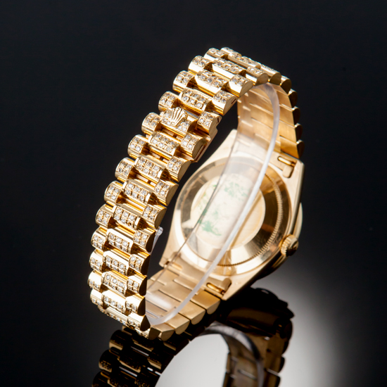 ROLEX(USED) 로렉스 18238 데이데이트 풀다이아 워치