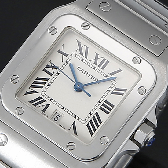 CARTIER(USED) 산토스 갈베 스틸 라지