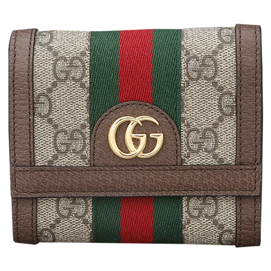 GUCCI(USED) 구찌 오피디아 GG로고 PVC 수프림 반지갑