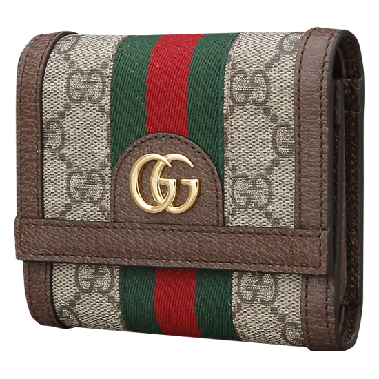 GUCCI(USED) 구찌 오피디아 GG로고 PVC 수프림 반지갑