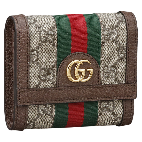 GUCCI(USED) 구찌 오피디아 GG로고 PVC 수프림 반지갑