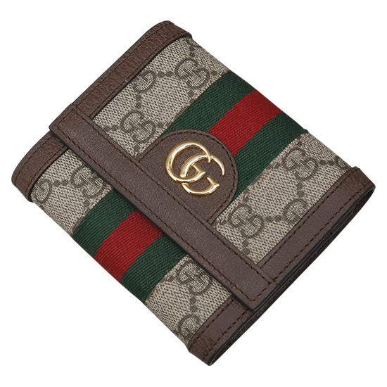 GUCCI(USED) 구찌 오피디아 GG로고 PVC 수프림 반지갑