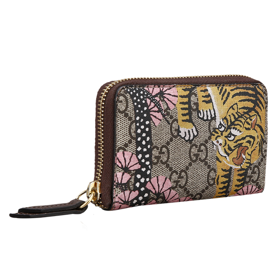 GUCCI(USED) 구찌 GG로고 PVC 타이거 프린팅 동전지갑