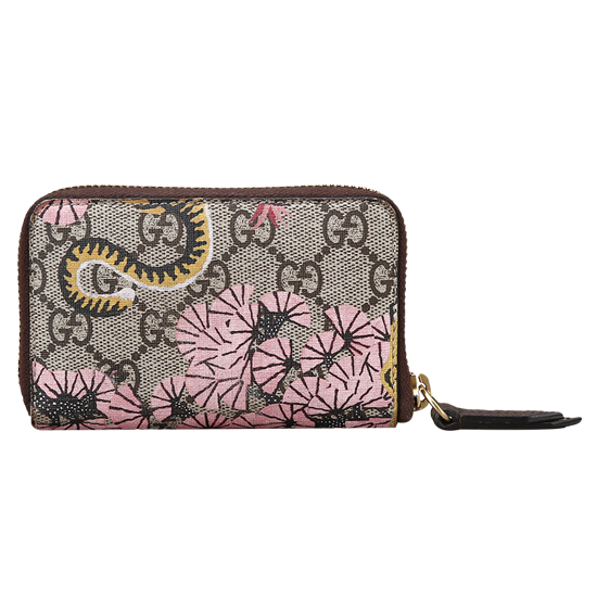 GUCCI(USED) 구찌 GG로고 PVC 타이거 프린팅 동전지갑