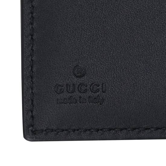 GUCCI(USED) 구찌 실비 블랙 레더 반지갑