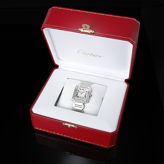 CARTIER(USED) 탱크 프랑세스 스틸 L