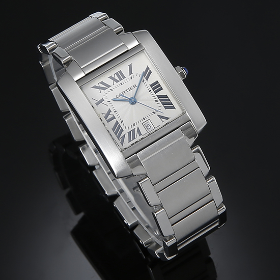 CARTIER(USED) 탱크 프랑세스 스틸 L