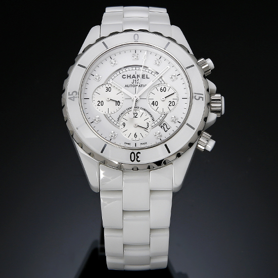 CHANEL(USED) 샤넬 J12 화이트 세라믹 크르노 H2009