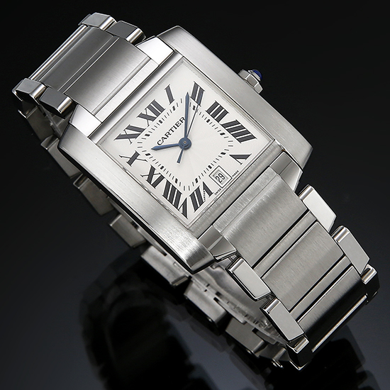 CARTIER(USED) 탱크 프랑세스 스틸 L