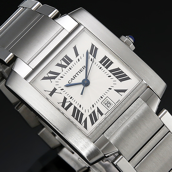 CARTIER(USED) 탱크 프랑세스 스틸 L