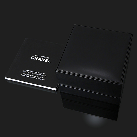 CHANEL(USED) 샤넬 보이프렌드 미듐 스틸 가죽밴드 H4884