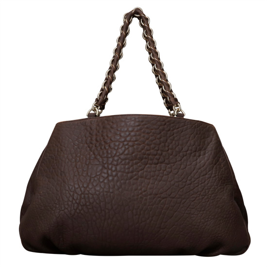 FENDI(USED)쥬카 레더 체인숄더