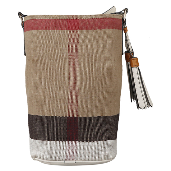 BURBERRY(USED)애쉬비 캔버스 체크 호보백