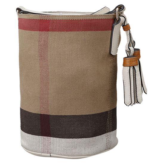 BURBERRY(USED)애쉬비 캔버스 체크 호보백