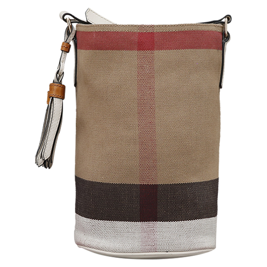 BURBERRY(USED)애쉬비 캔버스 체크 호보백