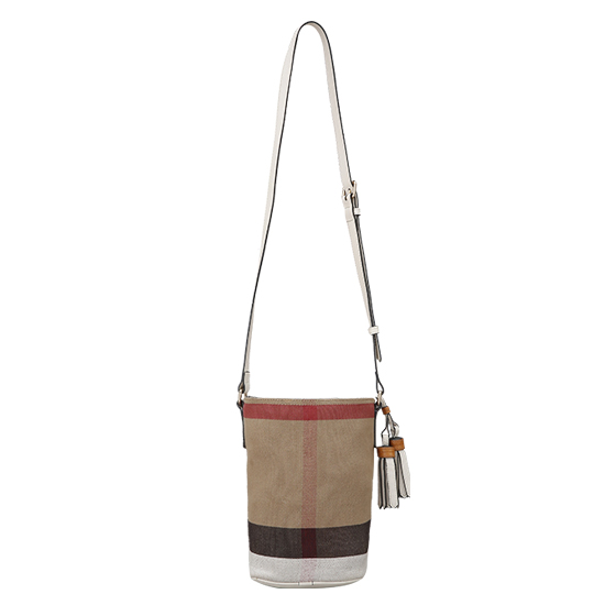 BURBERRY(USED)애쉬비 캔버스 체크 호보백