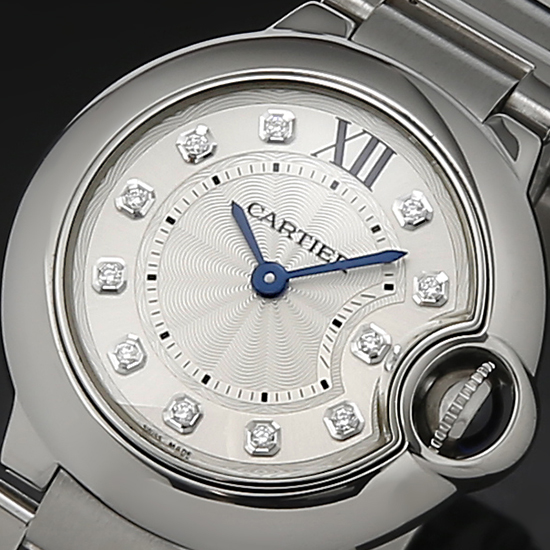 CARTIER(USED) 발롱블루 스틸 28 다이아인덱스