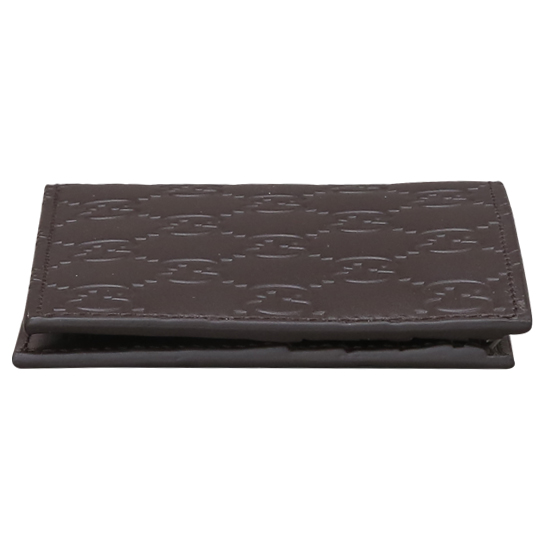 GUCCI(USED) 구찌 GG로고 씨마 레더 브라운 가죽 반지갑