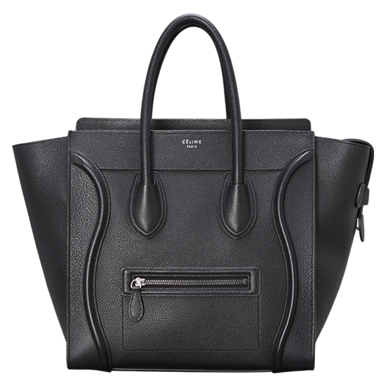 CELINE(USED)러기지 블랙 레더 토트백
