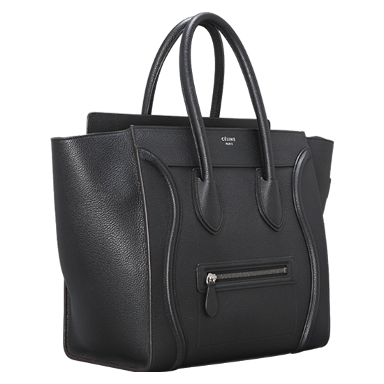 CELINE(USED)러기지 블랙 레더 토트백