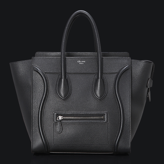 CELINE(USED)러기지 블랙 레더 토트백