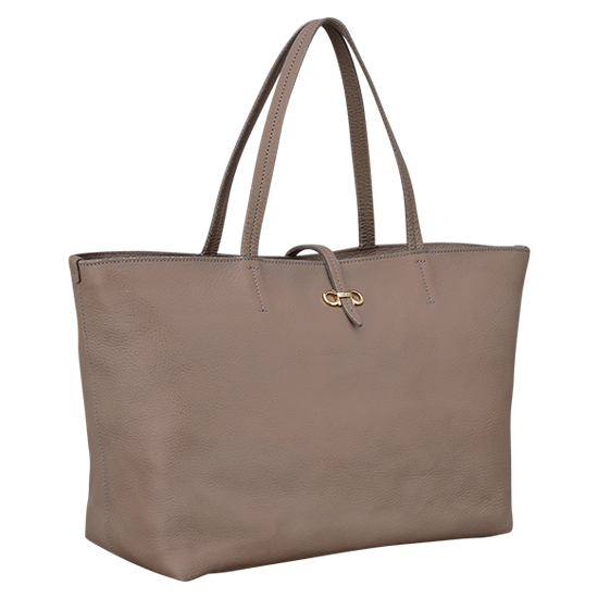 FERRAGAMO(USED)브라운 레더 숄더백