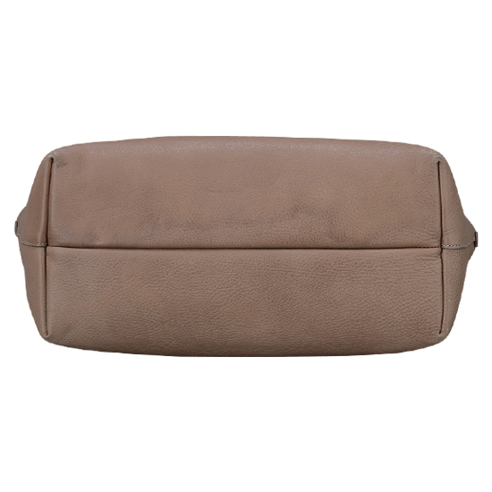 FERRAGAMO(USED)브라운 레더 숄더백