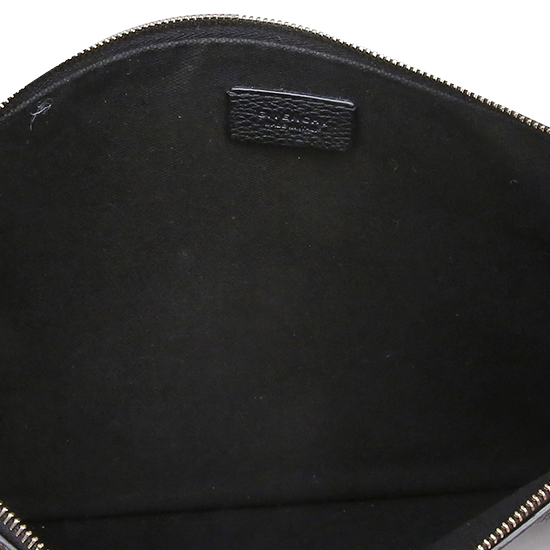 GIVENCHY(USED)블랙 레더 클러치백