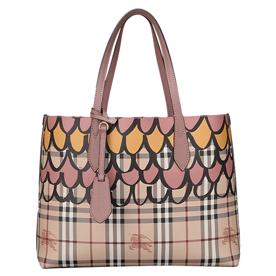 BURBERRY(USED)노바체크 PVC 양면 숄더백