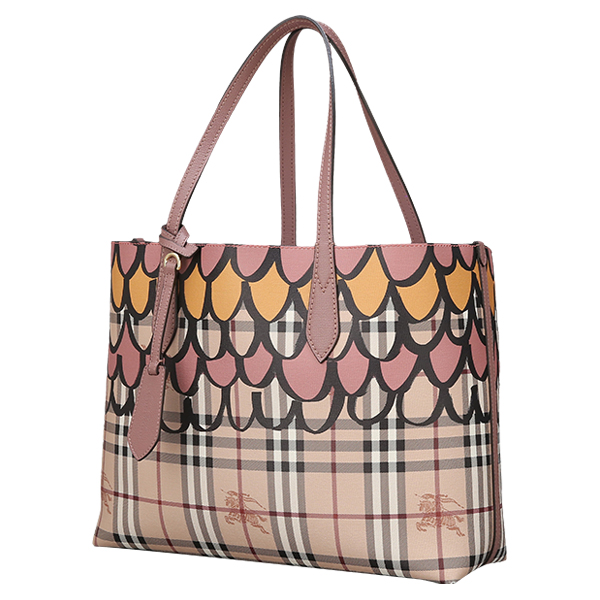 BURBERRY(USED)노바체크 PVC 양면 숄더백
