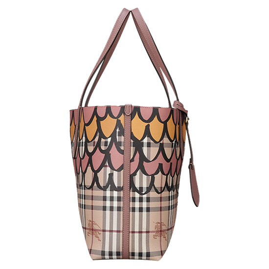 BURBERRY(USED)노바체크 PVC 양면 숄더백
