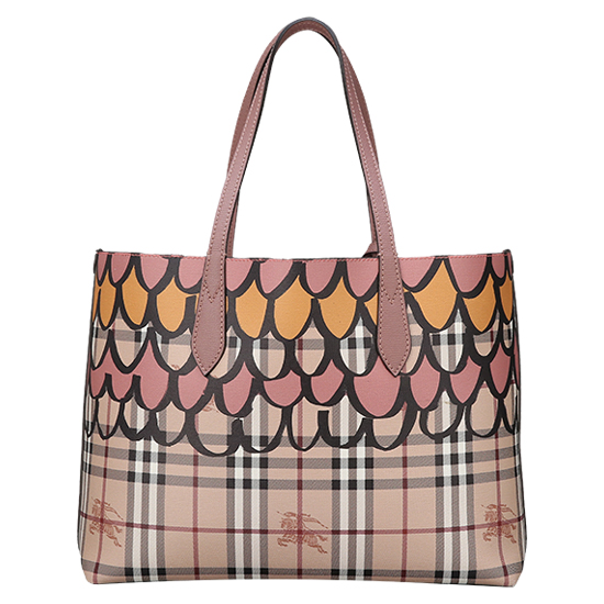 BURBERRY(USED)노바체크 PVC 양면 숄더백