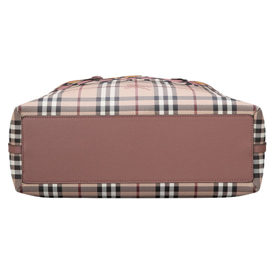 BURBERRY(USED)노바체크 PVC 양면 숄더백