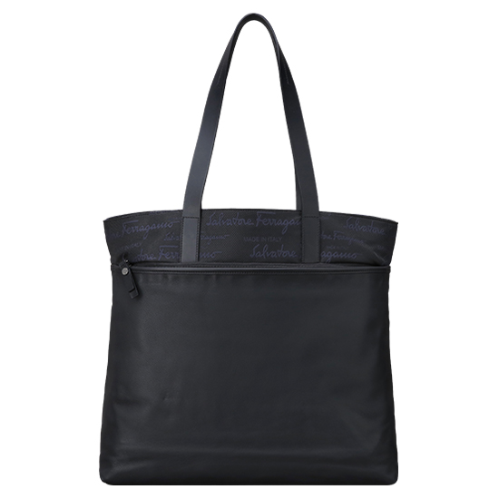 FERRAGAMO(USED)블랙 패브릭 숄더백