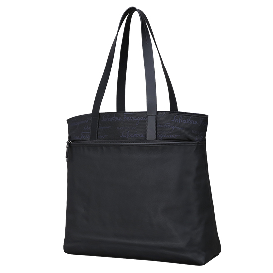 FERRAGAMO(USED)블랙 패브릭 숄더백