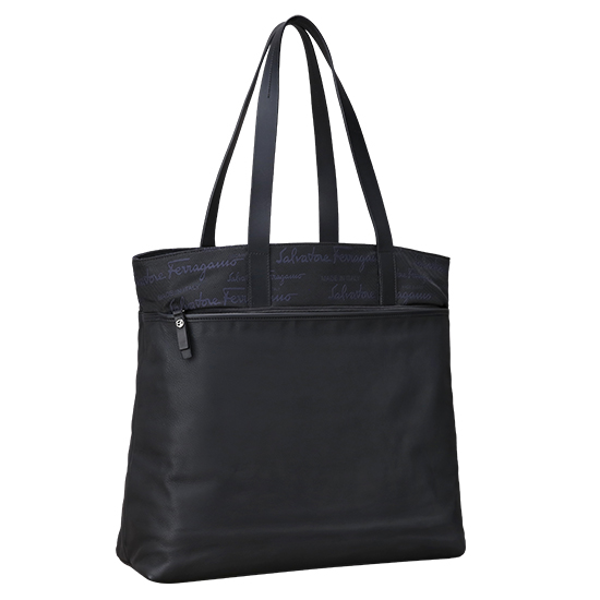 FERRAGAMO(USED)블랙 패브릭 숄더백