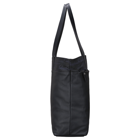 FERRAGAMO(USED)블랙 패브릭 숄더백