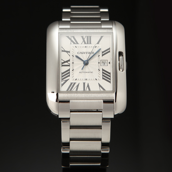 CARTIER(USED) 탱크 앙글래즈 스틸 M