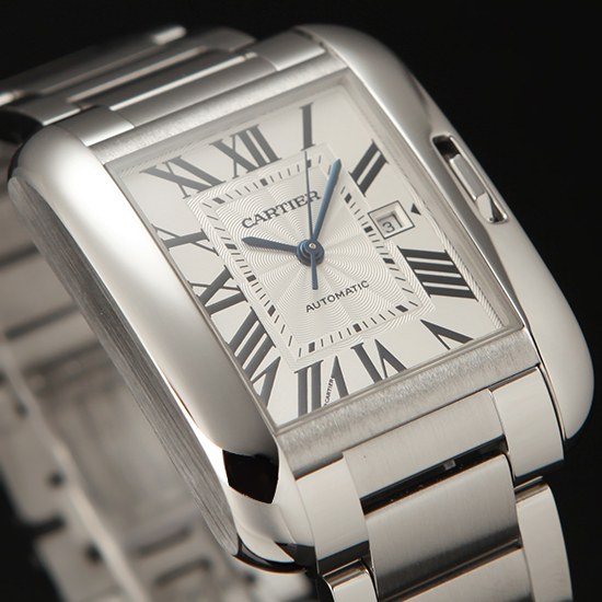 CARTIER(USED) 탱크 앙글래즈 스틸 M