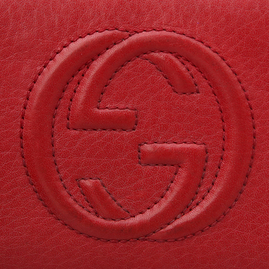 GUCCI(USED) 구찌 인터락킹 레더 지퍼 장지갑