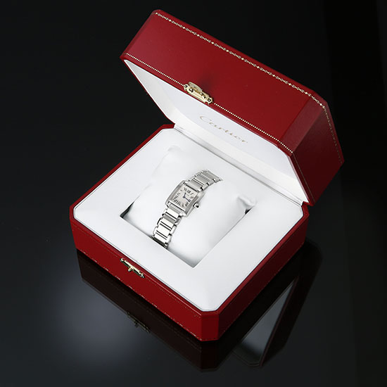 CARTIER(USED) 탱크 프랑세스 스틸 스몰