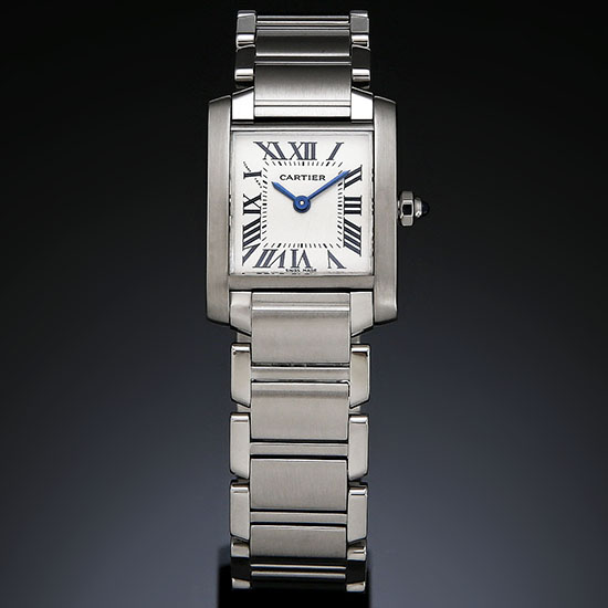 CARTIER(USED) 탱크 프랑세스 스틸 스몰