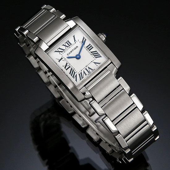 CARTIER(USED) 탱크 프랑세스 스틸 스몰