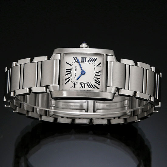 CARTIER(USED) 탱크 프랑세스 스틸 스몰