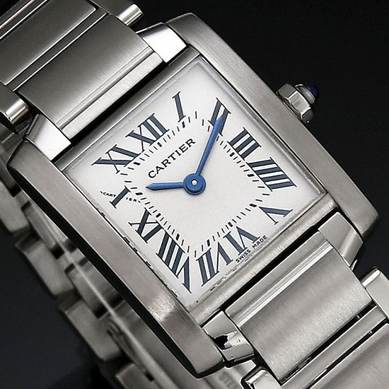 CARTIER(USED) 탱크 프랑세스 스틸 스몰