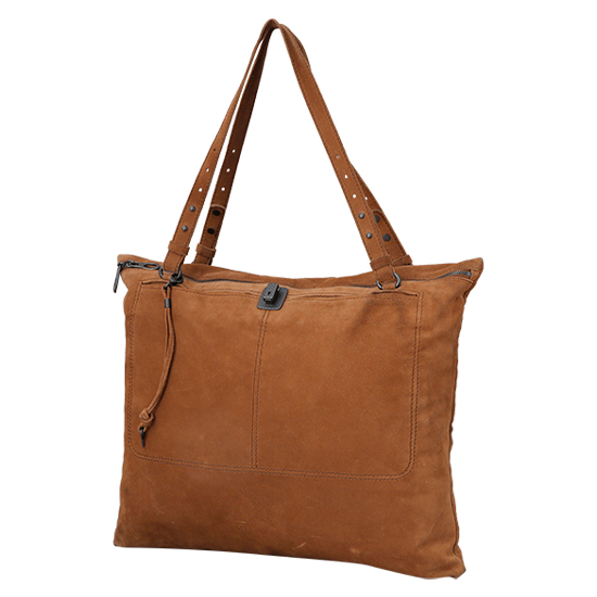 BOTTEGA VENETA(USED)스웨이드 브라운 숄더백